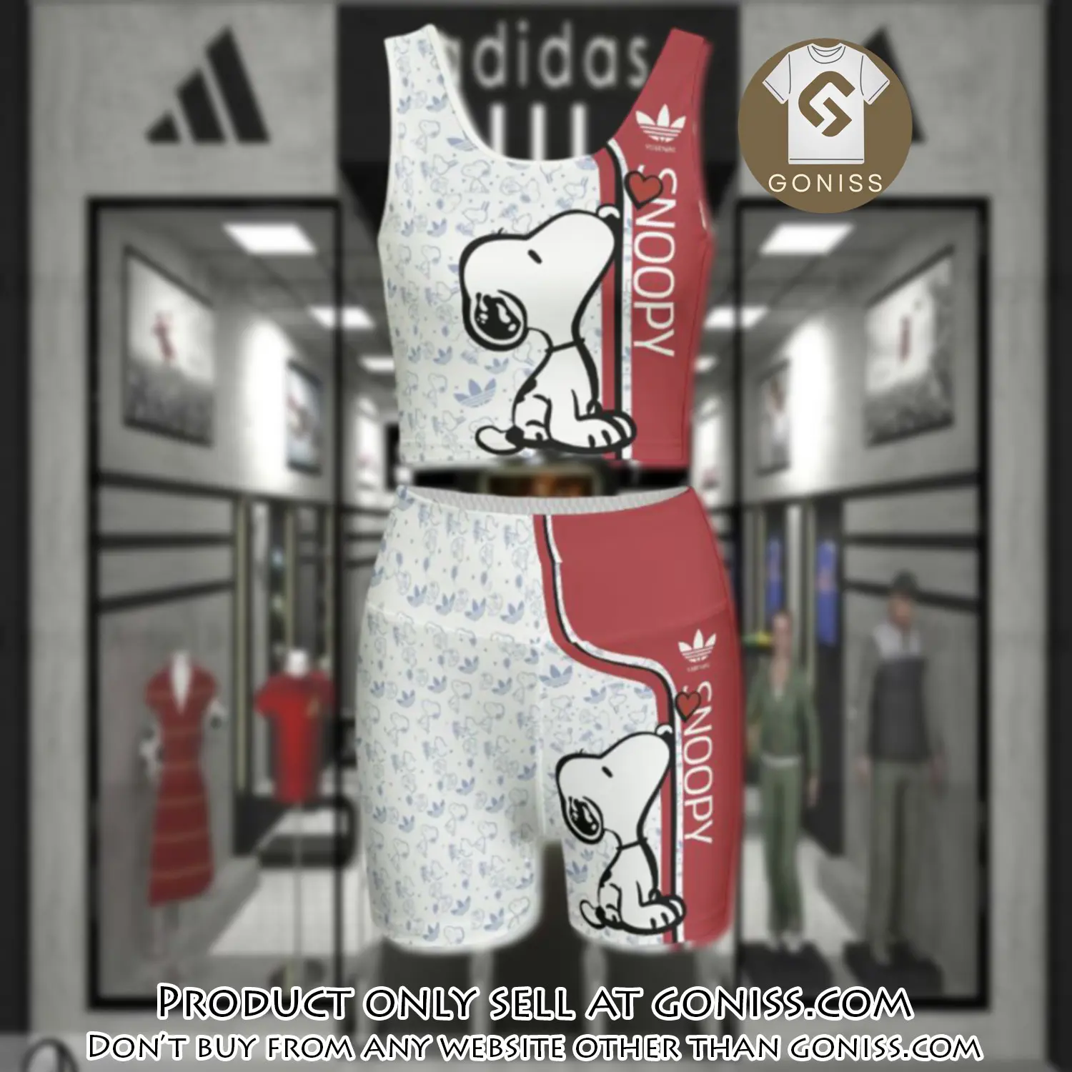 Adidas snoopy summer women sport bra yoga set running outfit sby1037 gn1153427